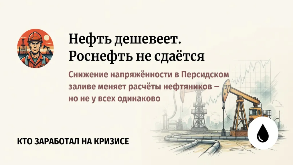 Нефть дешевеет. Роснефть не сдаётся